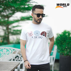Fit-Size White Couple & Single T-Shirt