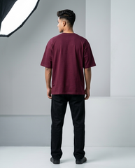 Premium Oversized Drop Shoulder Maroon Nike