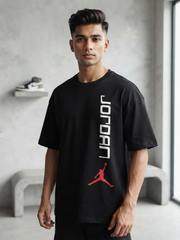  Premium Oversized Drop Shoulder Air Jordan Black