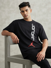 Premium Oversized Drop Shoulder Air Jordan Black