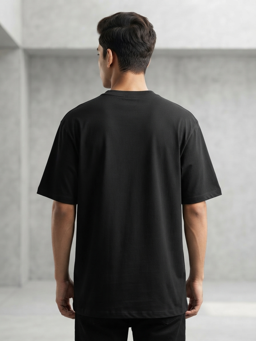 Premium Oversized Drop Shoulder Nike Black