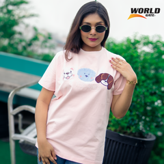 Fit-Size Pink Couple & Single T-Shirt